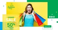Fashion Sale Ad auf Facebook geteiltes Bild template