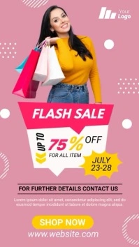 Fashion Sale Ad Template Estado de WhatsApp