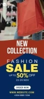 Fashion Sale Banner Ad Karta reagałowa template