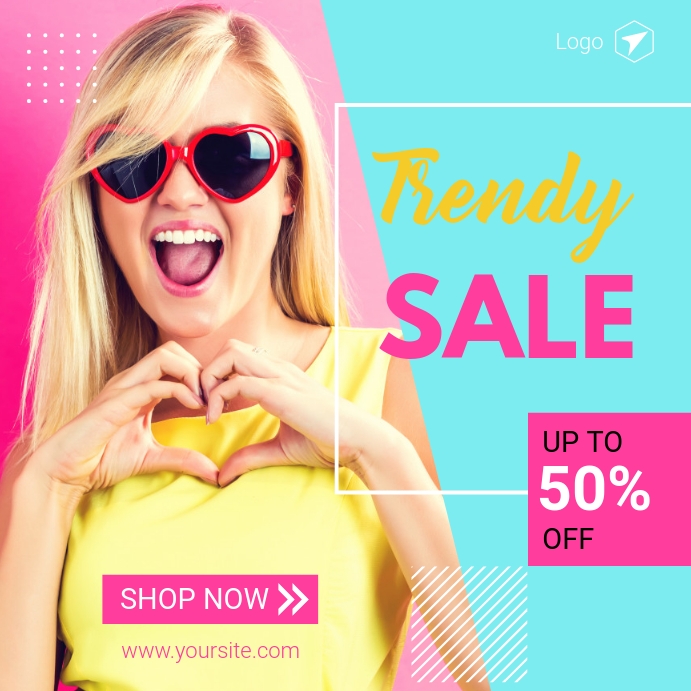 Fashion Sale Banner for Social Media Post Template PosterMyWall
