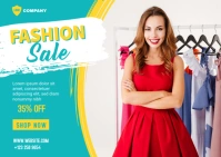 Fashion Sale Banner Template Postcard