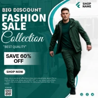 FASHION SALE COLLECTION POSTER Square (1:1) template