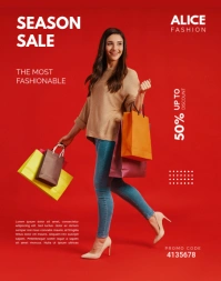 Fashion Sale Poster/Wallboard template