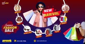 Purple Fashion Sale Facebook Group Cover Photo Template