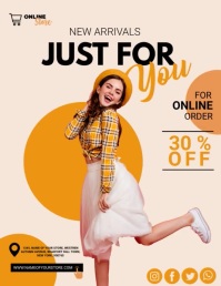 Fashion Sale Flyer, new arrivals template