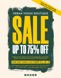 Fashion Sale Flyer Ulotka (US Letter) template