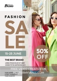 Fashion Sale Flyer Template A4