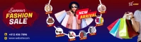 Fashion Sale LinkedIn Background Image template