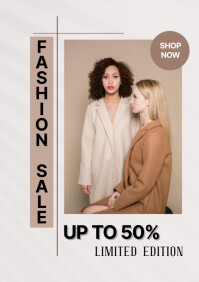 Fashion Sale Offer A2 template