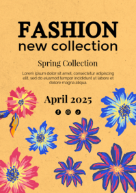 Fashion sale poster A4 template