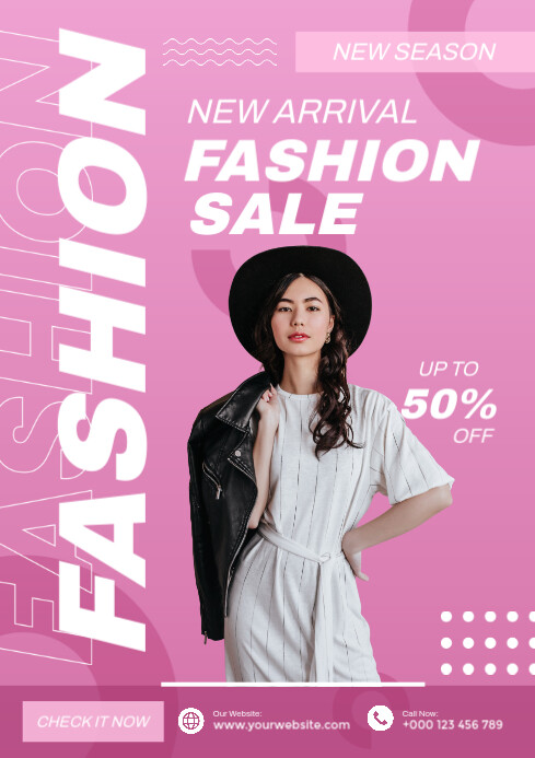 Fashion Sale Poster Template A4