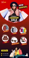 Fashion Sale Roll Up Banner template