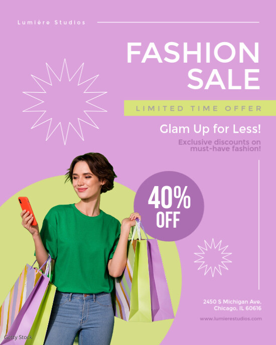 Fashion Sale Template Instagram Portrait