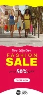 Fashion Sale Video Template Rack Card
