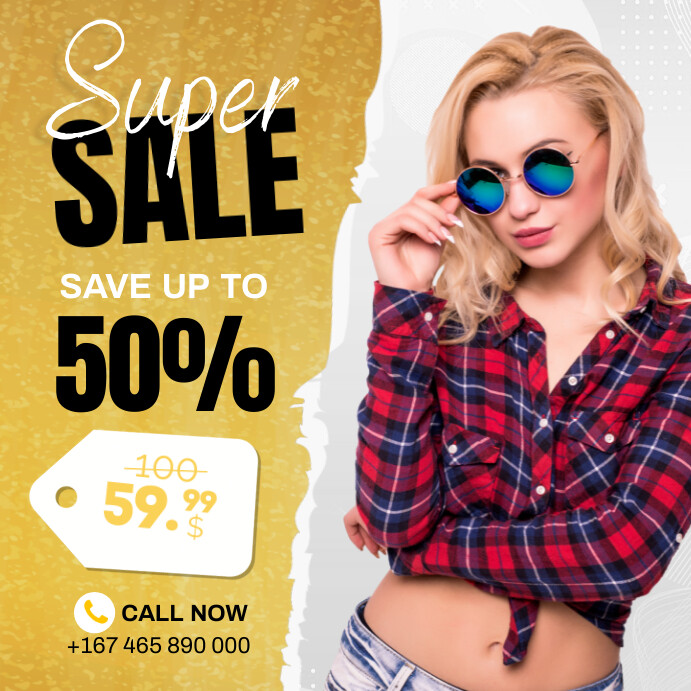 fashion sales Instagram Post template