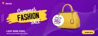 FASHION SALES Couverture Facebook template