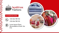 Fashion Shop business card template