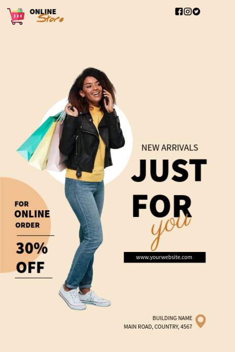 Fashion shop Template | PosterMyWall