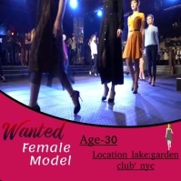 Fashion show and modeling video teamplet Pos Instagram template