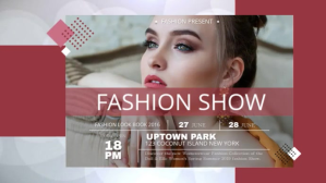 Fashion Show Digital Display Landscape Video template