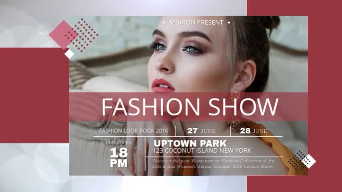 Fashion Show Digital Display Landscape Video Template | PosterMyWall