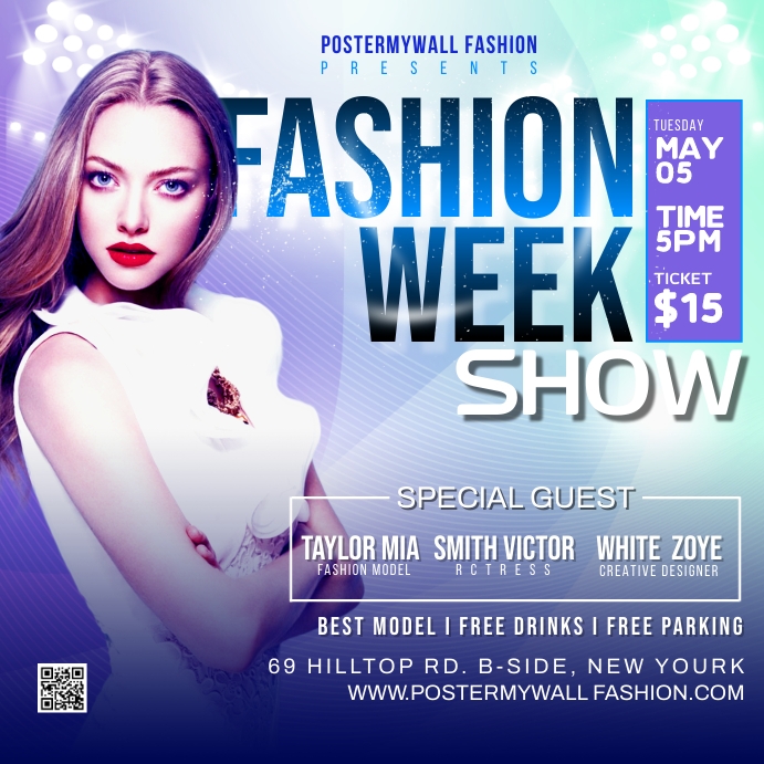 Fashion Show Flyer Template PosterMyWall