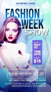 Fashion Show Flyer Instagram Reel template