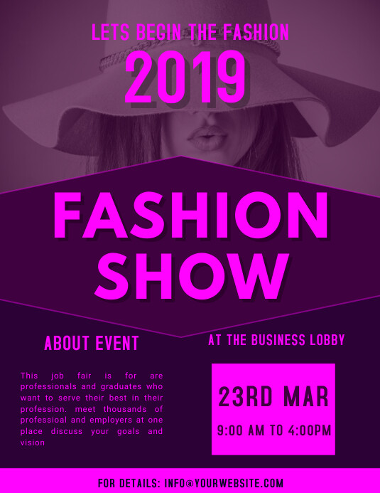 Fashion Show Flyer Template Postermywall