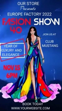 fashion show flyer template WhatsApp Status