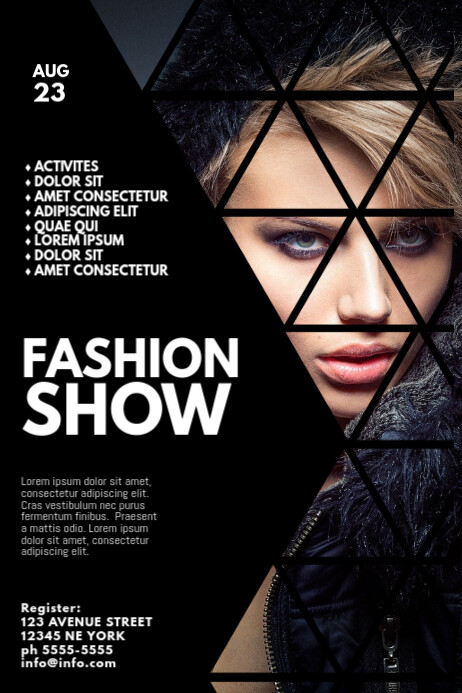 Fashion Show Flyer Template Postermywall
