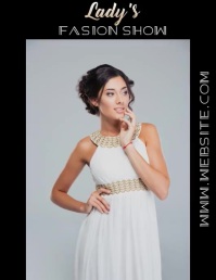 FASHION SHOW flyer VIDEO template DIGITAL AD Iflaya (Incwadi ye-US)