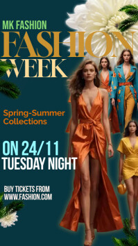 Fashion Show Poster Templates Historia de Instagram