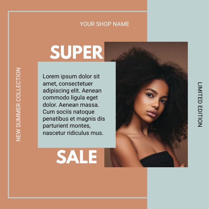 FASHION STORE FLYER Message Instagram template