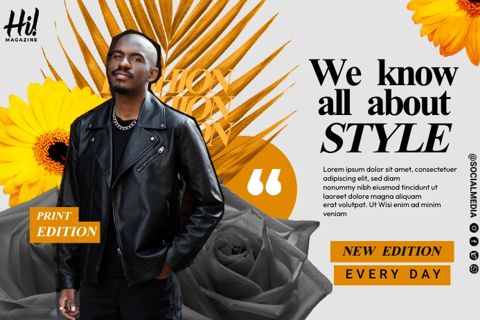 Fashion Style Ads Template | PosterMyWall