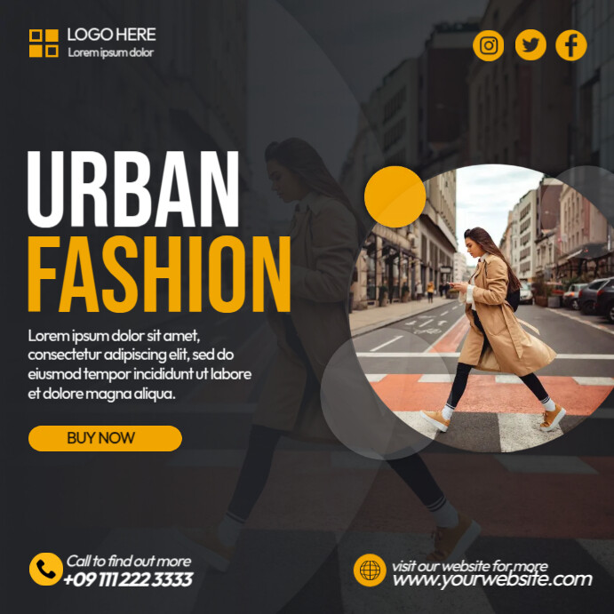 Fashion Style Ads Templat | PosterMyWall