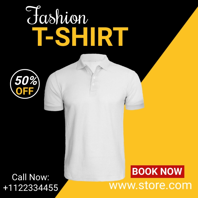 Fashion t shirt Instagram post template