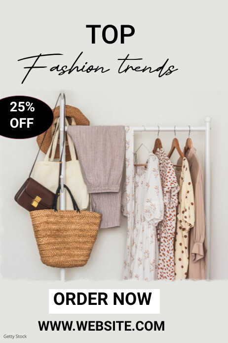 Plantilla de Fashion Trends Poster | PosterMyWall