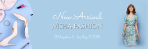 fashion twitter header, twitter header post template