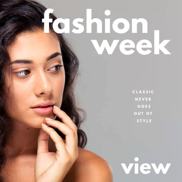 Fashion Week Blog Template Instagram Post