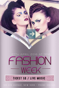 fashion show poster template