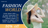 Fashion world Etykietka doczepna template
