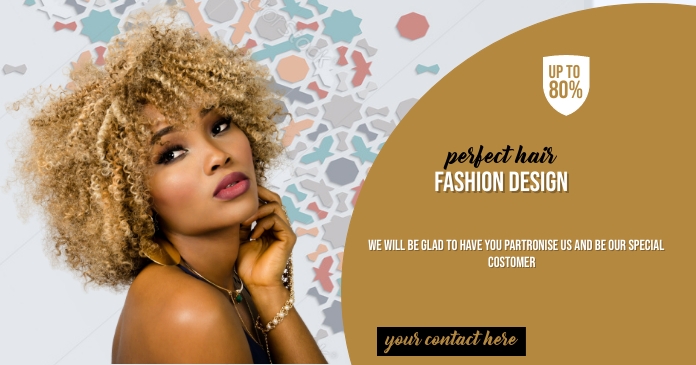 fashionf business card Ibinahaging Larawan sa Facebook template
