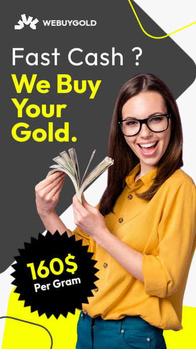 Fast Cash - We Buy Gold minimal modern instagram story ad Template ...