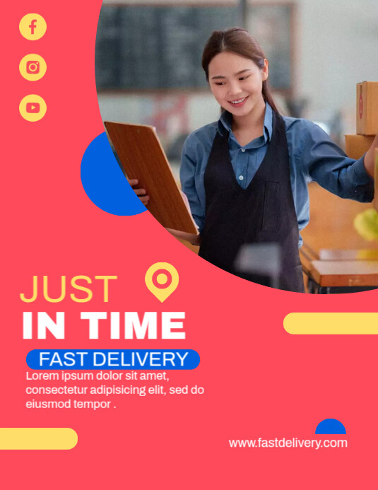 Fast Delivery Design Plantilla de Fast Delivery | PosterMyWall