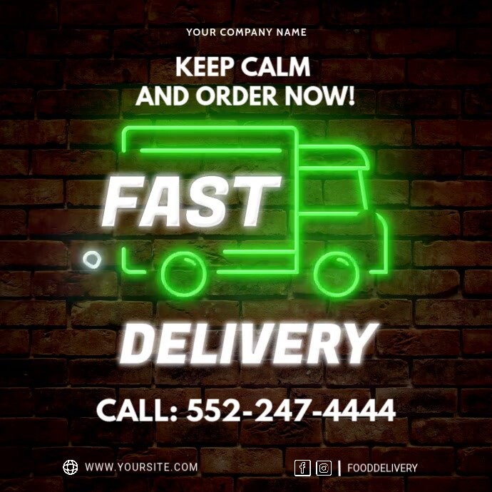 Fast Delivery Design Fast Delivery Template | PosterMyWall