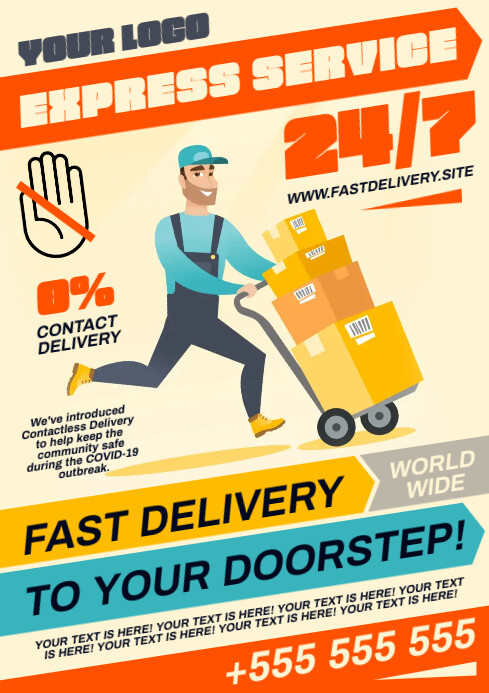 Fast Delivery Design FAST DELIVERY POSTER Template | PosterMyWall