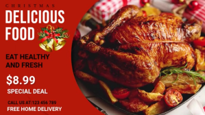 fast food, delicious burger,restaurant food Digitalt display (16:9) template