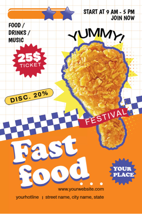 Fast Food Ads Template | PosterMyWall
