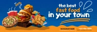 Fast Food Banner Template Spanduk 2' × 6'