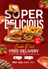 Fast food deal A3 template